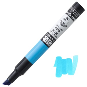 Chartpak AD Tri Tip Xylene Marker Crystal Blue