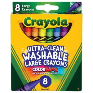 Crayola Large Washable Crayons 8 Set