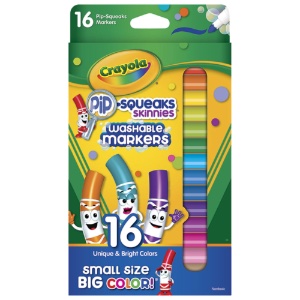 Pip-Squeaks Skinnies, Fine Point Markers 16-Color Set