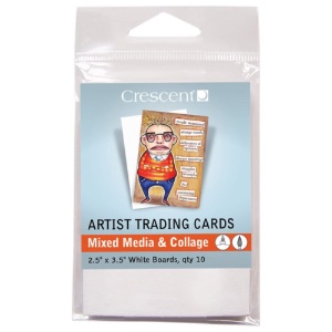 Crescent Artist Trading Cards 10pk Mixed Media White Boards