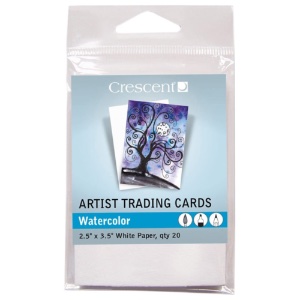 Crescent Artist Trading Cards 20pk Watercolor White Paper