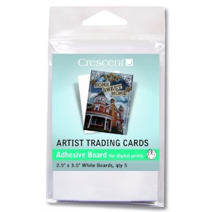 Crescent Artist Trading Cards 5pk Adhesive Board for Digital