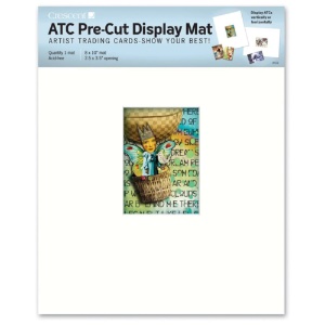 Crescent Artist Trading Cards Pre-Cut Display Mat 8x10 White