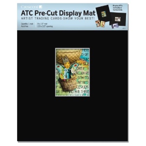 Crescent Artist Trading Cards Pre-Cut Display Mat 8x10 Black