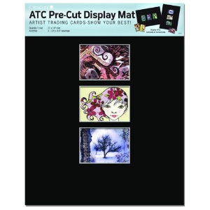 Crescent Artist Trading Cards Pre-Cut Display Mat 11x14 Black
