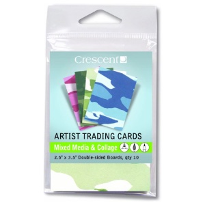 Crescent Artist Trading Cards 10pk Mixed Media Boards Camo