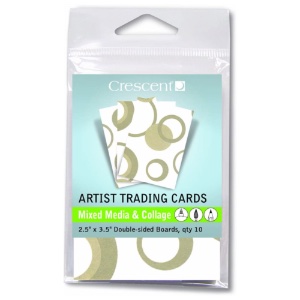 Crescent Artist Trading Cards 10pk Mixed Media Boards Circles