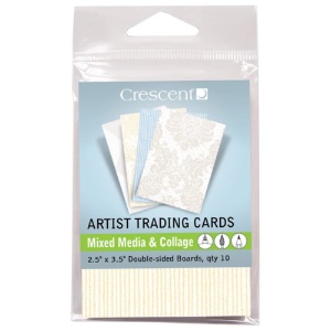 Crescent Artist Trading Cards 10pk Mixed Media Boards Vintage