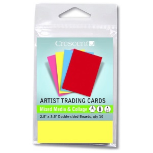Crescent Artist Trading Cards 10pk Mixed Media Boards Brights