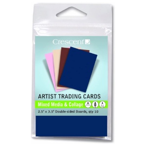 Crescent Artist Trading Cards 10pk Mixed Media Boards Darks