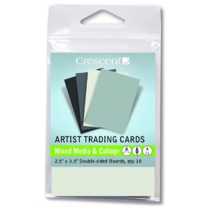 Crescent Artist Trading Cards 10pk Mixed Media Boards Grays