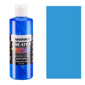 Createx Airbrush Color 4oz - Transparent Caribbean Blue