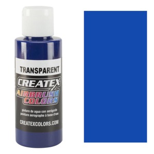 Createx Airbrush Color 2oz - Transparent Brite Blue