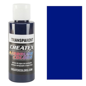 Createx Airbrush Color 2oz - Transparent Deep Blue
