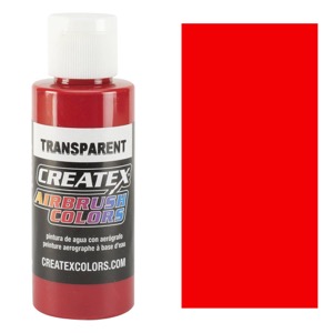 Createx Airbrush Color 2oz - Transparent Brite Red
