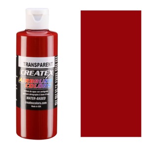 Createx Airbrush Color 4oz - Transparent Deep Red