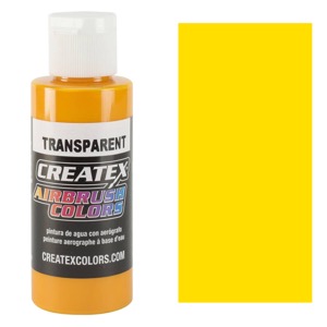Createx Airbrush Colors 2oz Transparent Canary Yellow