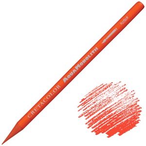 Cretacolor Aqua Monolith Water-Soluble Color Pencil Permanent Red Light