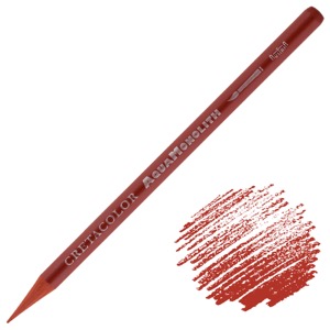Cretacolor Aqua Monolith Water-Soluble Color Pencil English Red