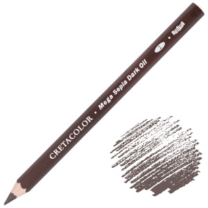 Cretacolor Mega Sepia Oil Pencil Dark