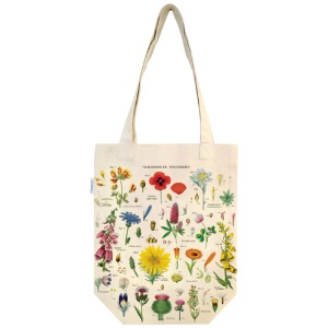 Cavallini Vintage Tote Bag Wildflowers
