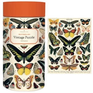 Cavallini Vintage Puzzle 1000 Piece Butterflies