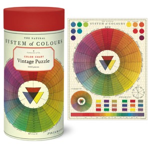 Cavallini Vintage Puzzle 1000 Piece Color Chart