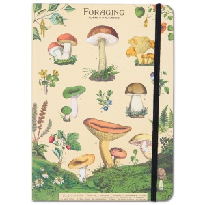 Cavallini Large Lined Vintage Notebook 6"x8" Foraging