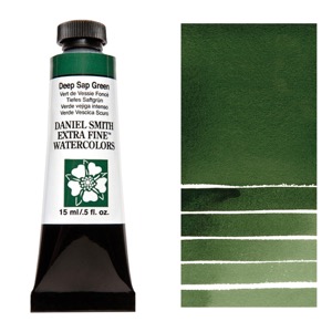 Daniel Smith Extra Fine Watercolor 15ml - Deep Sap Green