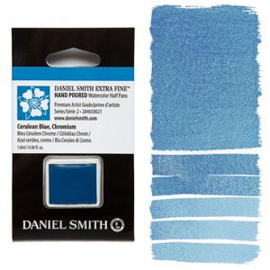 Daniel Smith Extra Fine Watercolor Half Pan Cerulean Blue Chromium
