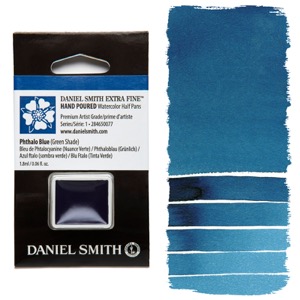 Daniel Smith Extra Fine Watercolor Half Pan Phthalo Blue (Green Shade)