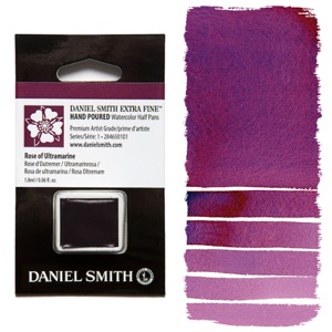 Daniel Smith Extra Fine Watercolor Half Pan Rose of Ultramarine