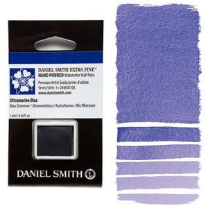 Daniel Smith Extra Fine Watercolor Half Pan Ultramarine Blue