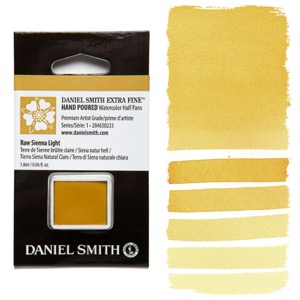 Daniel Smith Extra Fine Watercolor Half Pan Raw Sienna Light