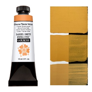 Daniel Smith Extra Fine Gouache 15ml Chrome Titan Yellow