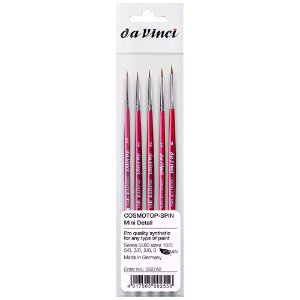 Da Vinci COSMOTOP-SPIN Watercolor Brush Series 5580 5 Set Mini Detail