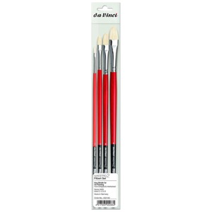 Da Vinci MAESTRO2 Chungking Long Bristle Brush Series 5423 4 Set Filbert
