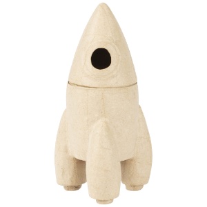 Decopatch Paper Mache Box Rocket Ship