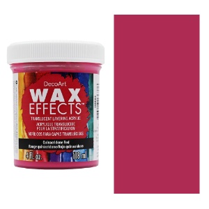 DecoArt Wax Effects Layering Acrylic 4oz Quinacridone Red