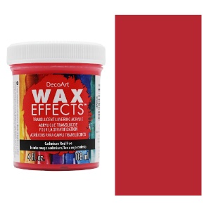 DecoArt Wax Effects Layering Acrylic 4oz Cadmium Red Hue