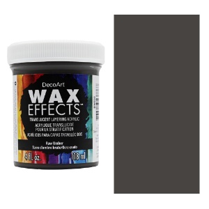 DecoArt Wax Effects Layering Acrylic 4oz Raw Umber