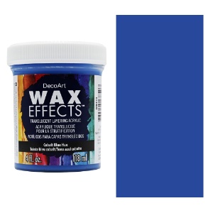 DecoArt Wax Effects Layering Acrylic 4oz Cobalt Blue Hue