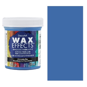 DecoArt Wax Effects Layering Acrylic 4oz Ultramarine Blue