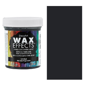 DecoArt Wax Effects Layering Acrylic 4oz Soft Black