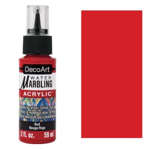 DecoArt Water Marbling Acrylic Paint 59ml Red