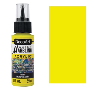DecoArt Water Marbling Acrylic Paint 59ml Yellow