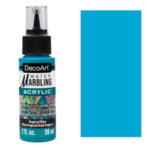 DecoArt Water Marbling Acrylic Paint 59ml Tropical Blue