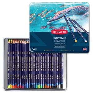 Derwent Inktense Water-Soluble Ink Pencil 24 Set