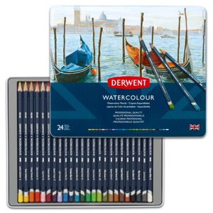 Derwent Watercolor Pencils 24 Colors Set