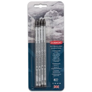 Graphitone Watersoluble Pencil 4 Set